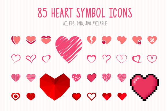 85 Heart Symbol Icons: A Strategic Tool for Visual Communication and Brand Expression