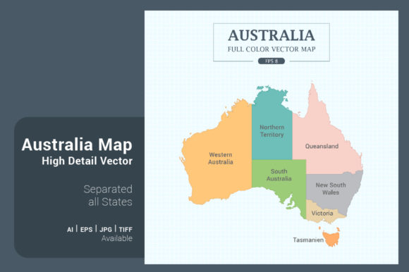 Australia Map Separated States: Your Ultimate Visual Resource for Custom Mapping