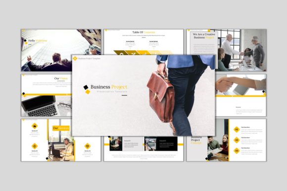 Business Project - PowerPoint Template: Your All-in-One Presentation Solution