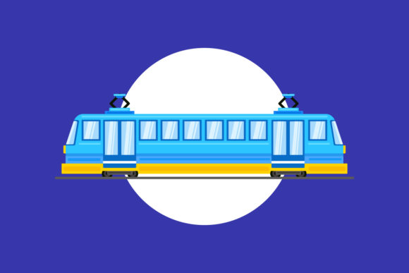Electric Train Vector Illustration: A Versatile Design Asset for Modern Creatives