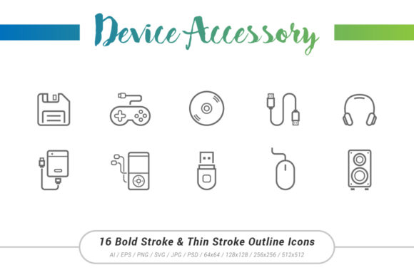 Enhancing Visual Communication with Accessory Outline Stroke Icons