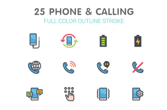 Enhancing Visual Communication with Phone Calling Color Icons