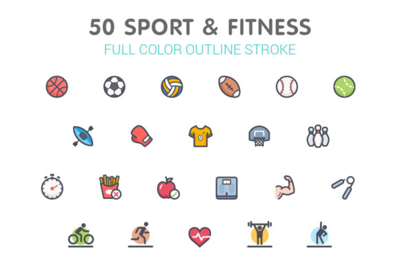 Sport Fitness Full-Color Icon: A Strategic Resource for Visual Communication