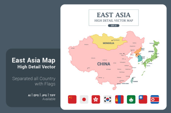 Understanding the East Asia Map Color Separated Country Illustration: A Comprehensive Guide